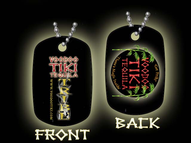 Voodoo Tiki Tequila Dog Tag